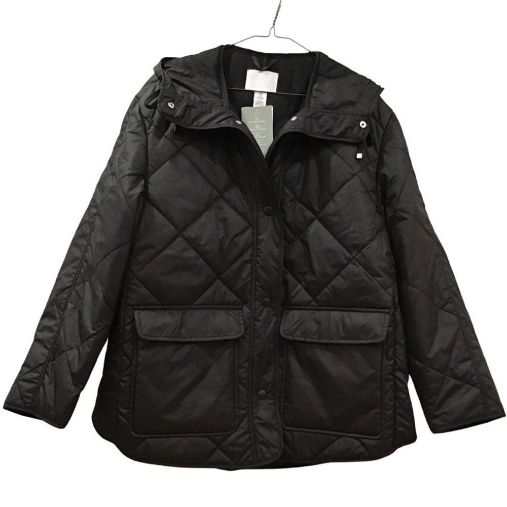 H&M Black Quilted Puffer Jacket